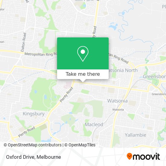 Oxford Drive map