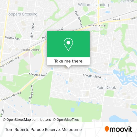 Mapa Tom Roberts Parade Reserve