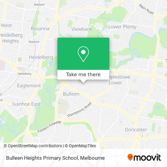 Bulleen Heights Primary School map