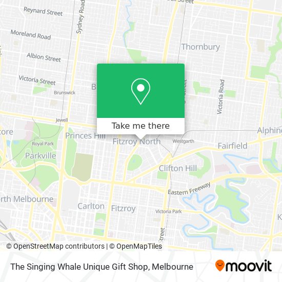 The Singing Whale Unique Gift Shop map