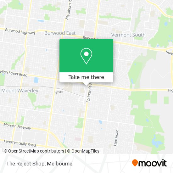 The Reject Shop map