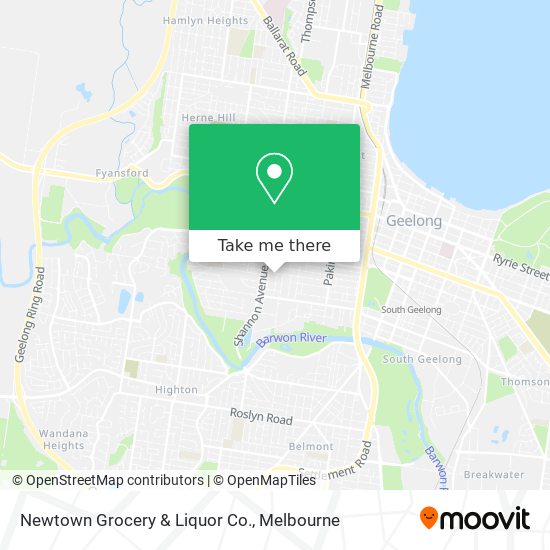 Newtown Grocery & Liquor Co. map