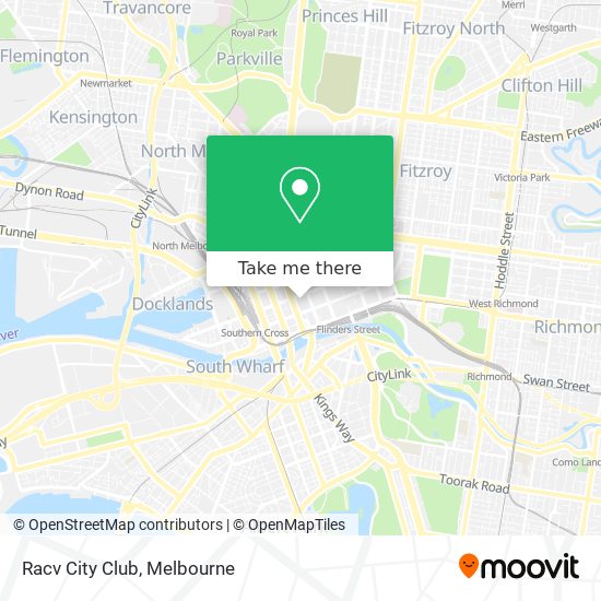 Mapa Racv City Club