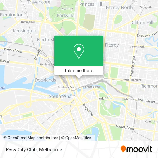 Mapa Racv City Club