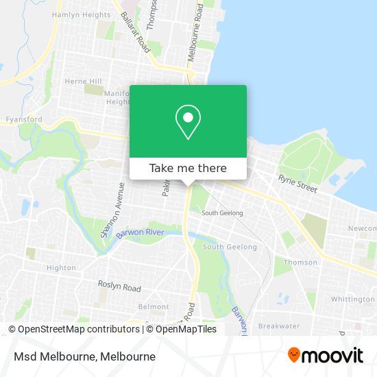 Mapa Msd Melbourne