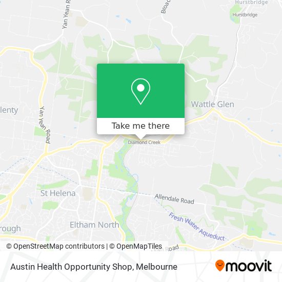 Austin Health Opportunity Shop map