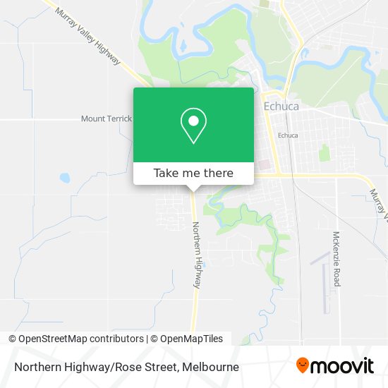 Mapa Northern Highway/Rose Street