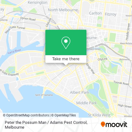 Peter the Possum Man / Adams Pest Control map