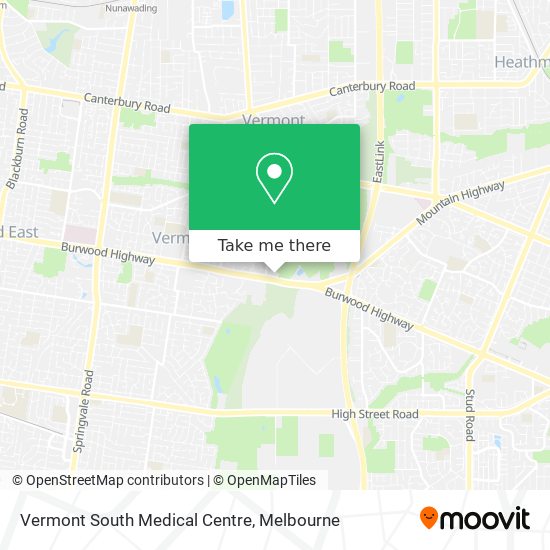 Vermont South Medical Centre map