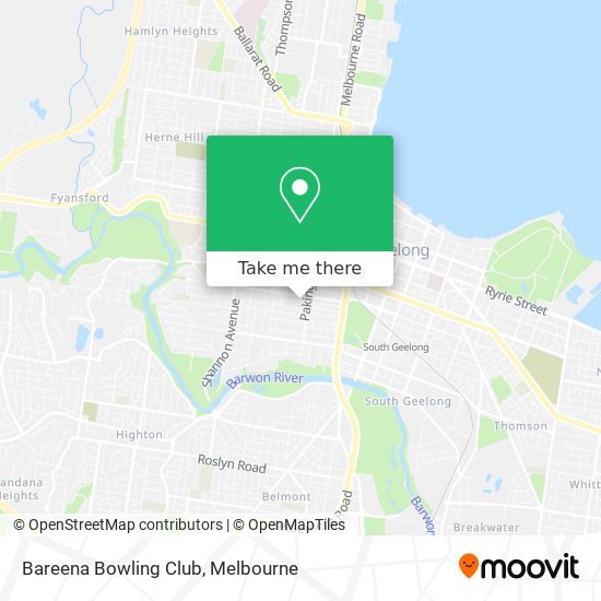 Bareena Bowling Club map
