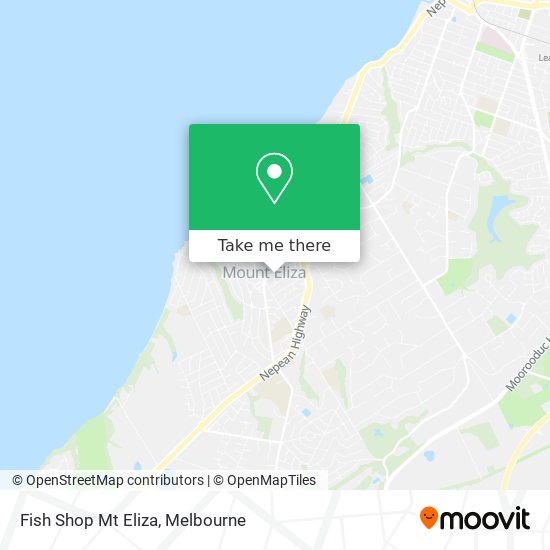 Fish Shop Mt Eliza map