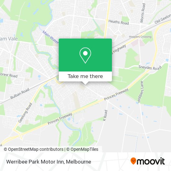 Werribee Park Motor Inn map