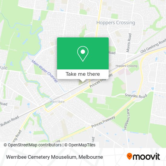 Werribee Cemetery Mouselium map