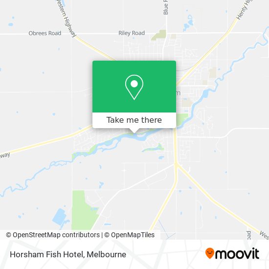 Horsham Fish Hotel map