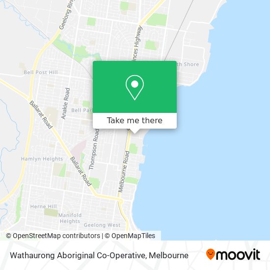 Wathaurong Aboriginal Co-Operative map