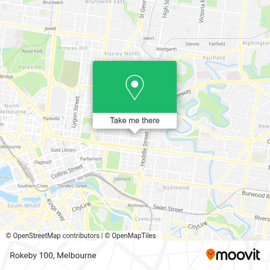 Mapa Rokeby 100