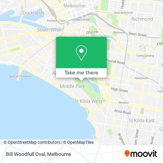 Bill Woodfull Oval map