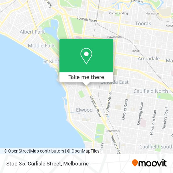 Mapa Stop 35: Carlisle Street