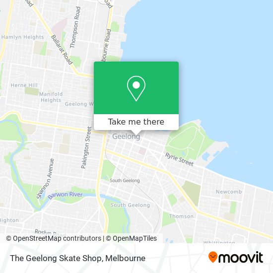 The Geelong Skate Shop map