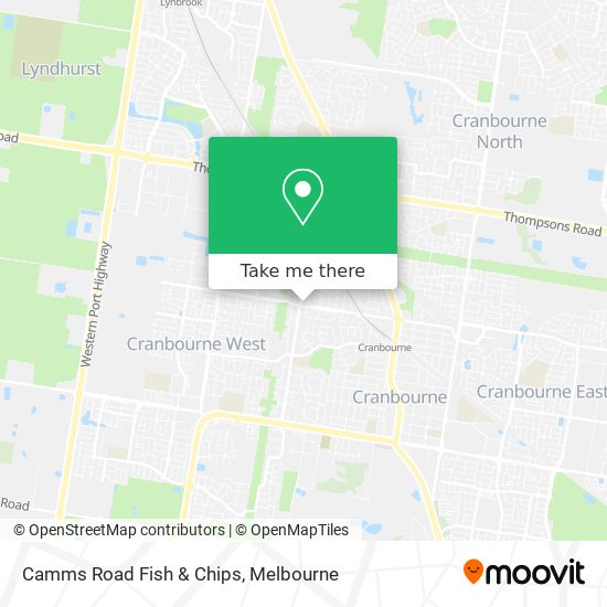 Camms Road Fish & Chips map