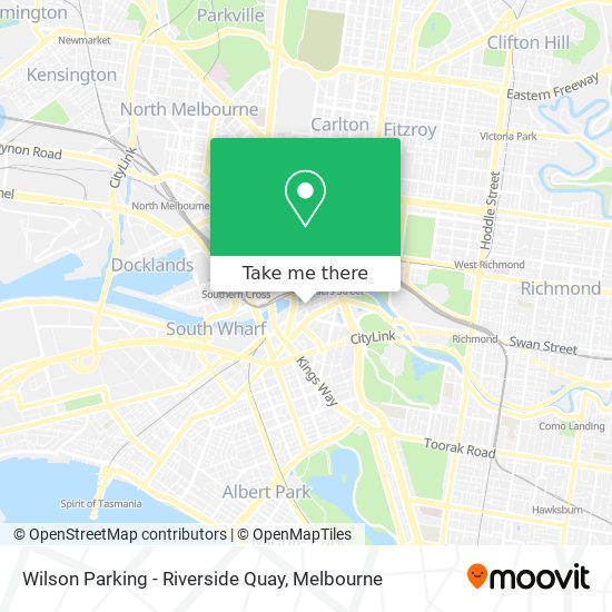 Mapa Wilson Parking - Riverside Quay