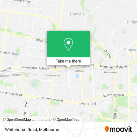 Whitehorse Road map
