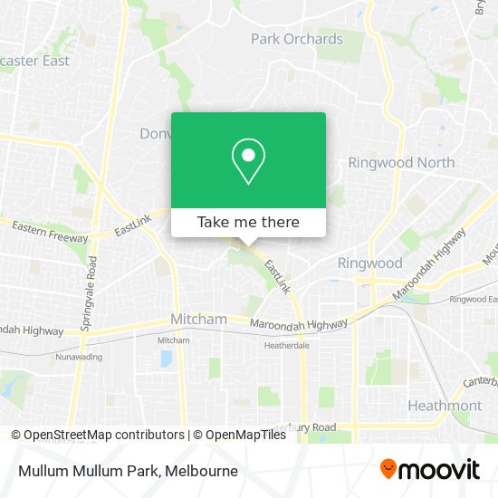 Mullum Mullum Park map