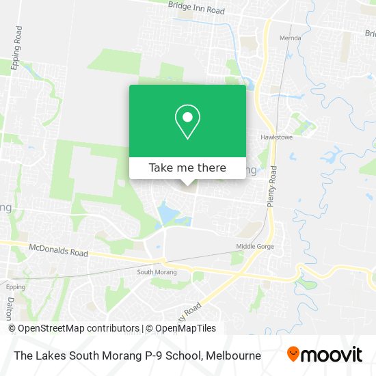 The Lakes South Morang P-9 School map