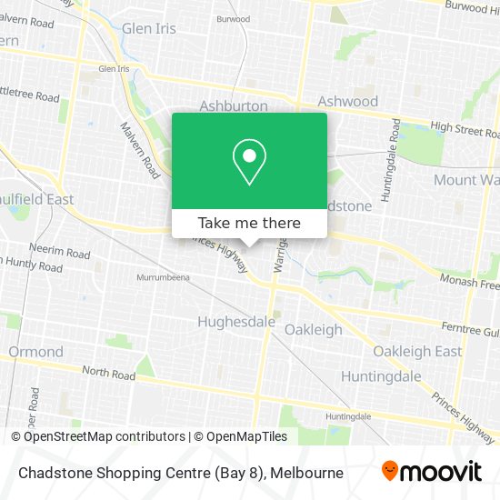 Mapa Chadstone Shopping Centre (Bay 8)