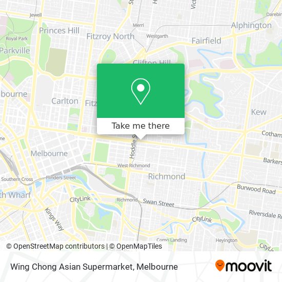 Mapa Wing Chong Asian Supermarket