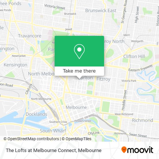 The Lofts at Melbourne Connect map