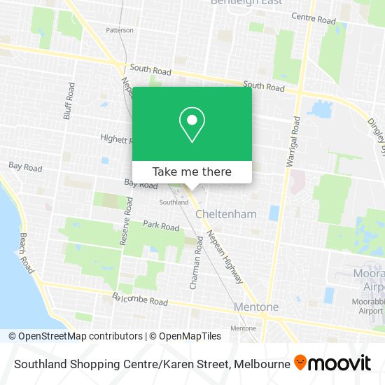 Southland Shopping Centre / Karen Street map