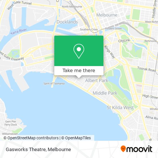 Gasworks Theatre map