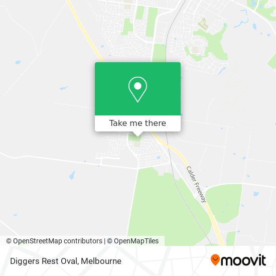 Diggers Rest Oval map