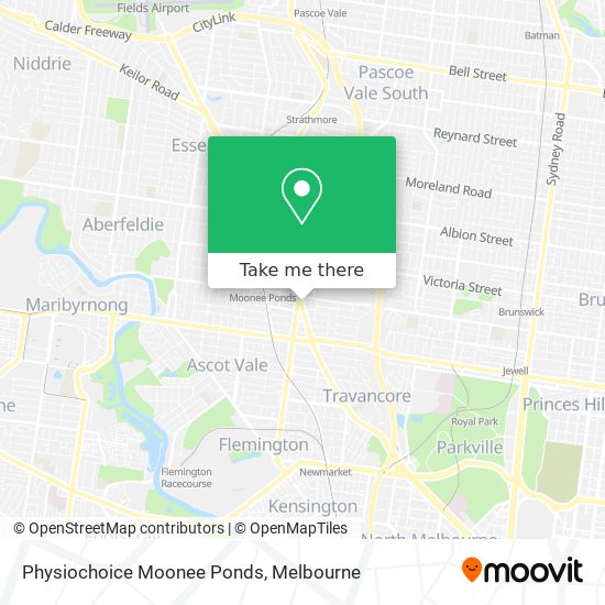 Physiochoice Moonee Ponds map