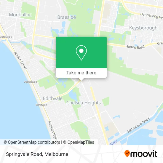 Springvale Road map
