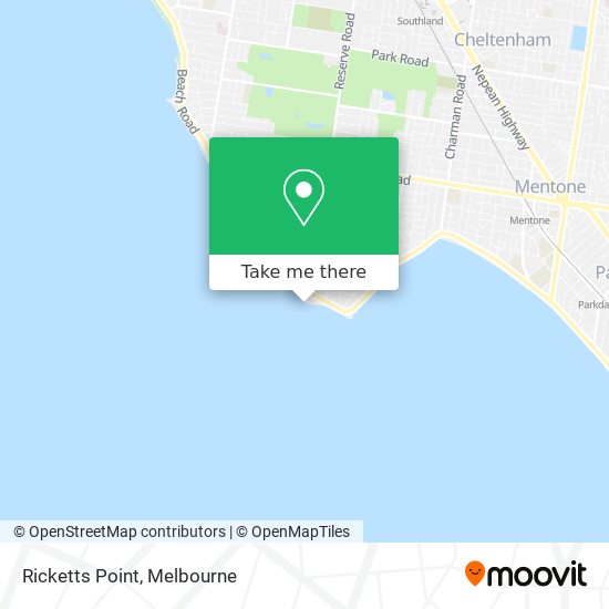 Ricketts Point map