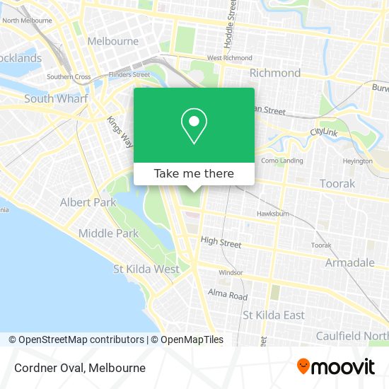 Cordner Oval map