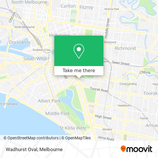 Mapa Wadhurst Oval