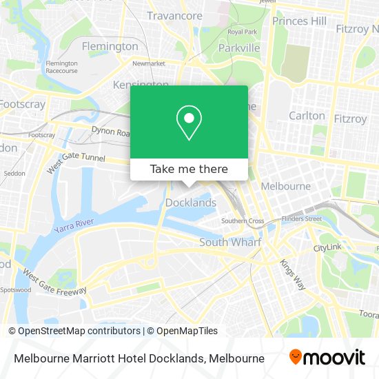 Melbourne Marriott Hotel Docklands map