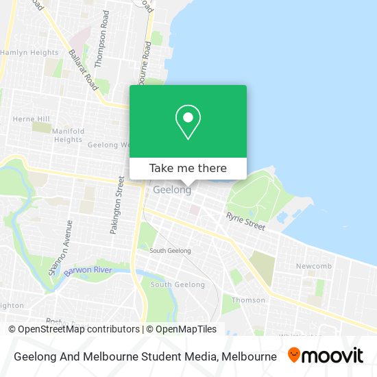 Geelong And Melbourne Student Media map