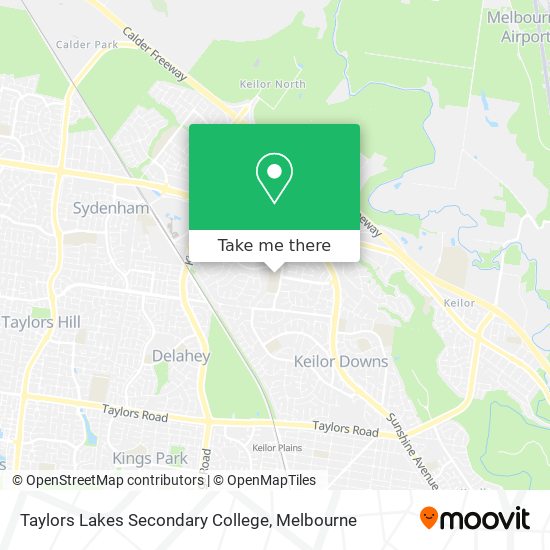 Taylors Lakes Secondary College map
