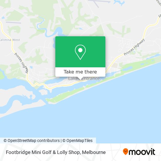 Footbridge Mini Golf & Lolly Shop map
