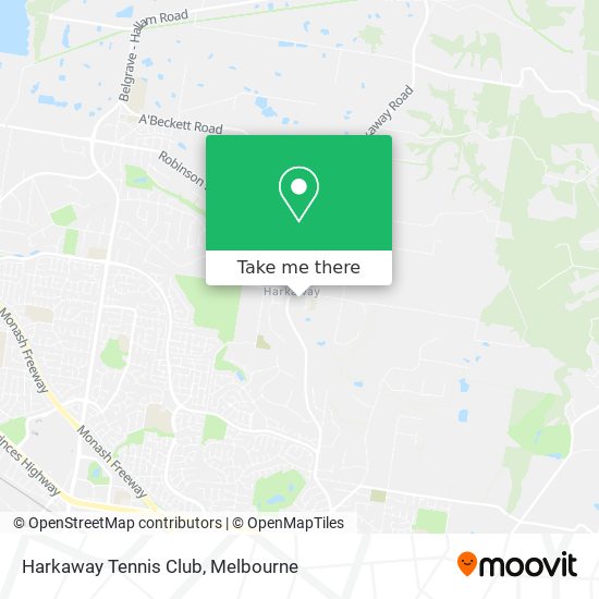 Harkaway Tennis Club map