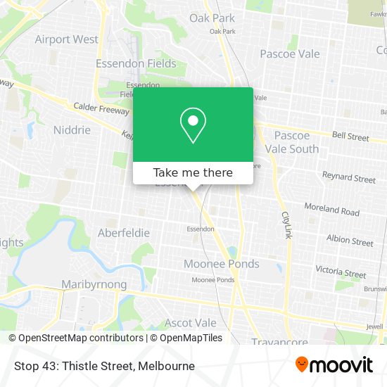 Stop 43: Thistle Street map