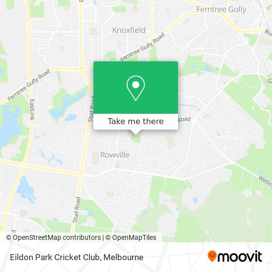 Eildon Park Cricket Club map
