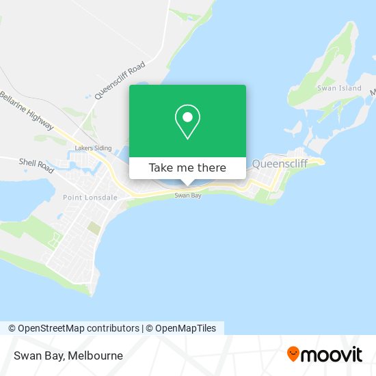 Mapa Swan Bay