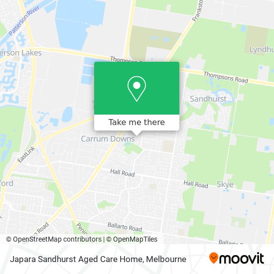 Japara Sandhurst Aged Care Home map