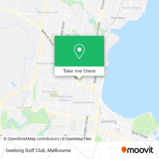 Geelong Golf Club map