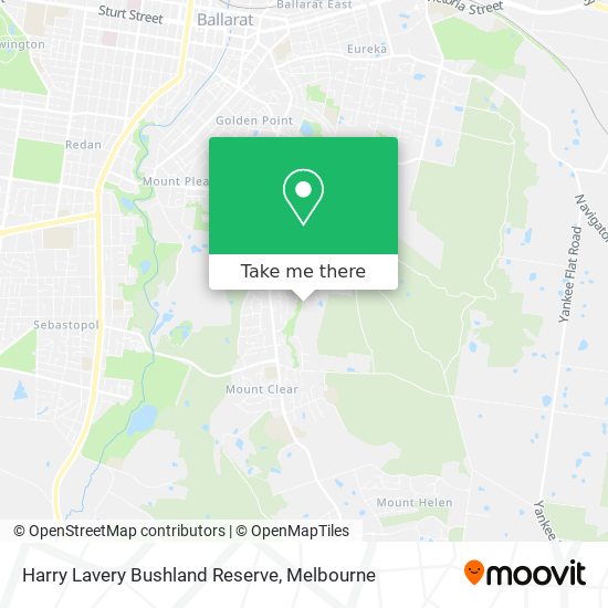 Harry Lavery Bushland Reserve map